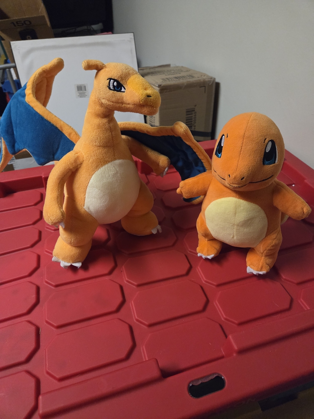 Pokemon Orange Charizard & Charmander Plush Duo